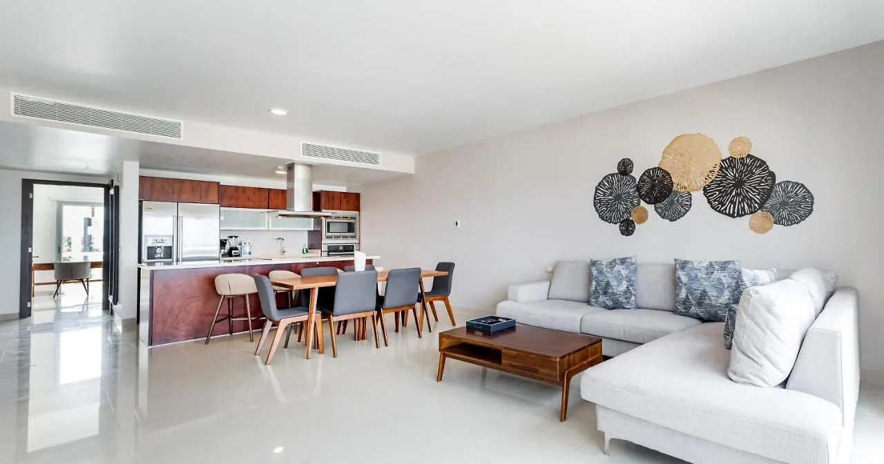 Casa Los Mares ocean front penthouse condo Playa del Carmen
