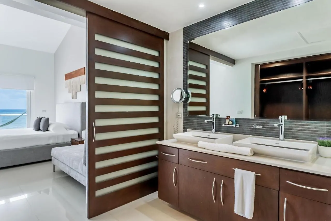 Casa Los Mares ocean front penthouse condo Playa del Carmen México